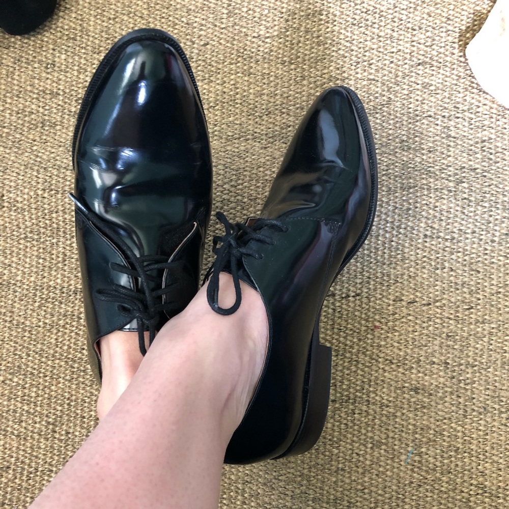 COPY - Madewell black patent shoes (available!!)